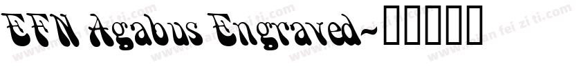EFN Agabus Engraved字体转换